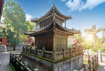 The Golden Hall is a national key cultural relic protection unit, which is a copper ancient...
