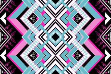 Geometric ethnic pattern seamless design for background ,Tribal geometric seamless patterns, ethnic design, hipster backdrop, wallpaper Background, Design curtain, carpet ,fabric ,textile 
