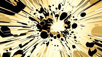 Abstract Graphic Explosion Art - Dynamic Visuals