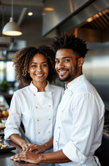 In a stylish, vibrant, and wellequipped contemporary kitchen, talented chefs truly shine