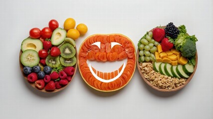 Smiling Fruit Platter: Healthy & Fun Food Art