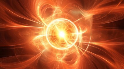 Stunning Abstract Representation of Cosmic Energy, A Visual Symphony of Light and Energy