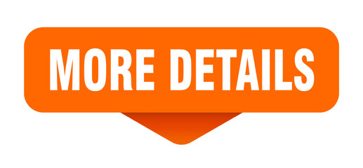 more details sticker. more details sign on transparent background
