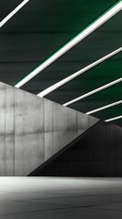 Obraz premium Stunning Modern Concrete Architecture: A Geometric Concrete Structure