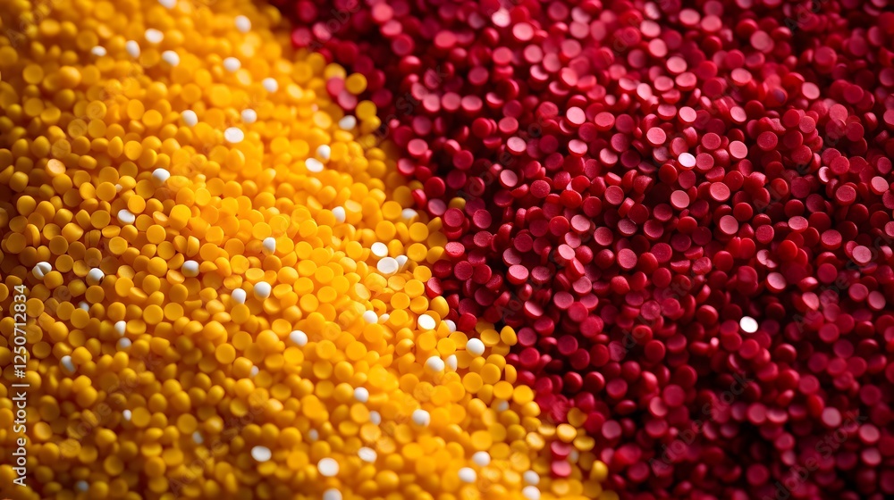 Poster meticulously captured macro photograph showcasing the intricate textures and patterns of various foo