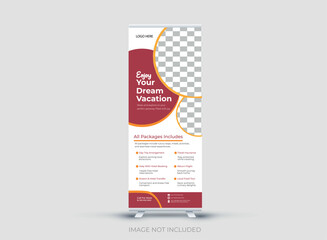 Travel Roll-Up Banner Designs Templates