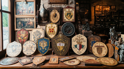 Pardubice, Hradec Kravole, Liberez czech regions plates and travel stickers. Vector vintage boards or plaques, touristic banners with heraldic shield, knight helmet, wheel and horse retro postcards