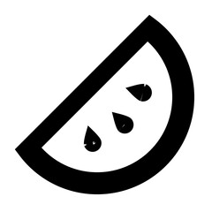 Watermelon - Minimalist Summer Beach Icon