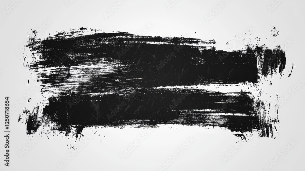 Poster grunge borders isolated vector lines with black rough scratched edges. grungy vintage old texture, d