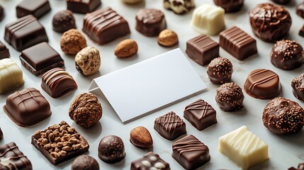 Assorted Chocolate Confections with Blank Card for Message