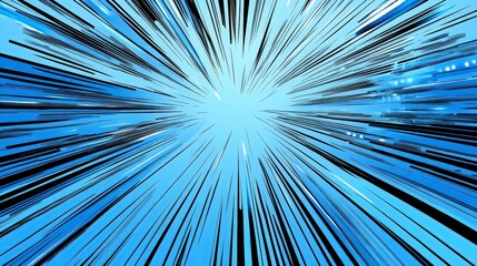 Obraz premium Stunning Abstract Digital Art Featuring Dynamic Speed Lines. A Breathtaking Visual Representation of Motion and Technology.