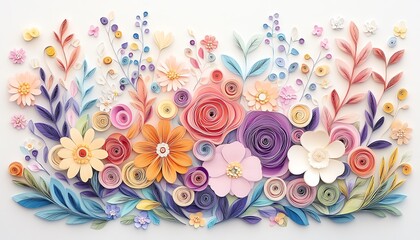 Obraz premium Wallpaper, Hintergrund - Blumen, Blüten. Floral. bunt