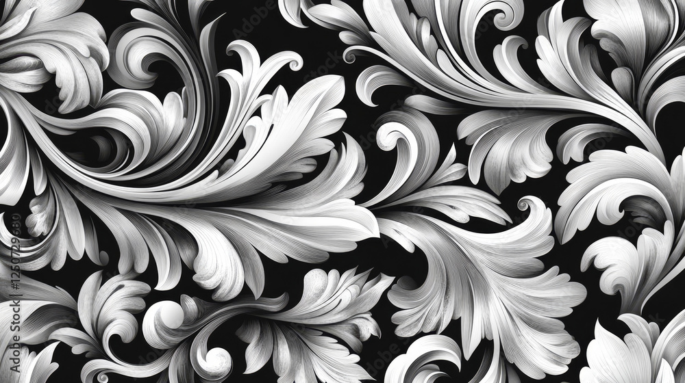 Poster floral patterns for design isolated on white. jpeg version also available in gallery