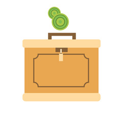 Charity box elements vector illustration