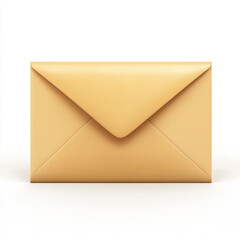Envelope 3d icon isolated on the white background.