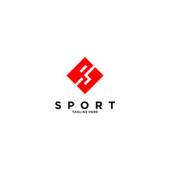 Obraz premium Running sport business logo design