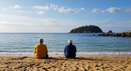 young couple on the beach