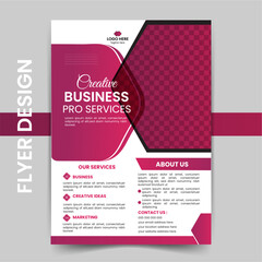 Creative corporate business flyer template design