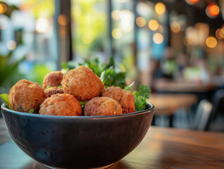 Falafel Served in a Bowl