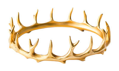 Golden antler crown, royal, majestic, regal