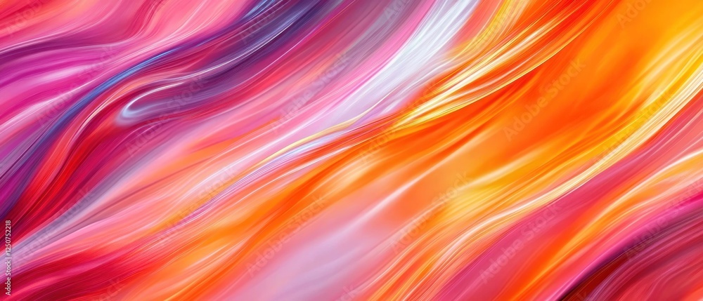 Aufkleber vibrant abstract waves of color flowing in dynamic patterns