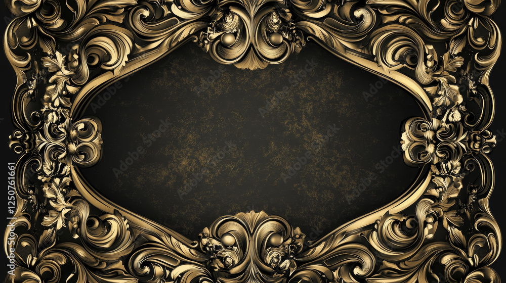 Poster vector version. vintage frame in victorian style for ornate and design. jpeg version is also availab
