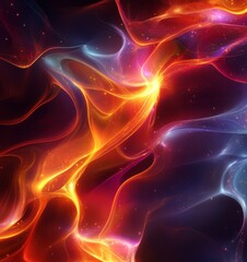 Fototapeta premium 3D Abstract Design Digital Background, Generative AI
