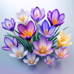 Fototapeta premium water lily on a blue background