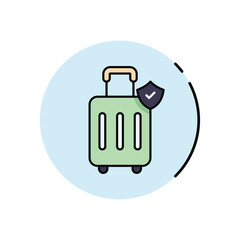 Travel Insurance vector icon