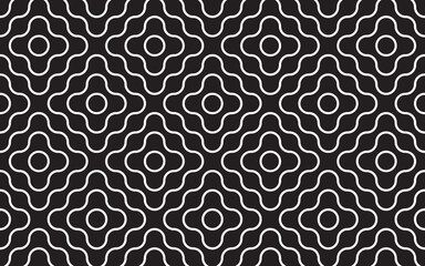 vector seamless pattern with wavy lines