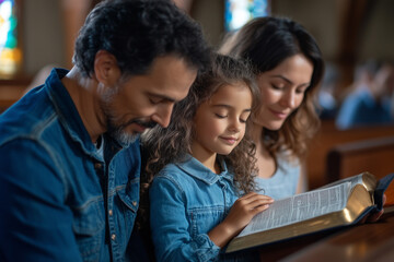 Children's and parent prayed for faith.