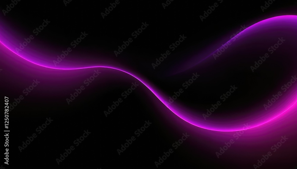 Poster abstract pink wavy lines pattern isolated on black background with technology science music theme 6