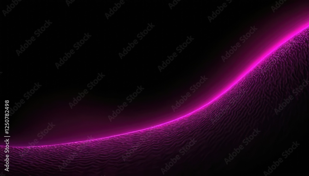 Poster abstract pink wavy lines pattern isolated on black background with technology science music theme 2
