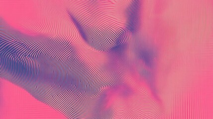 Abstract Graphic Design with Intricate Line Patterns and Vibrant Colors