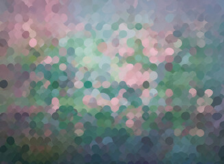 Soft pastel circles create an abstract, dreamy background. The blurred effect gives a gentle and calming visual texture with soothing colors.