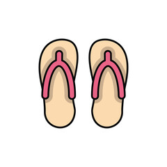 Flip-flops vector icon