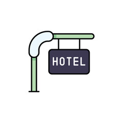 Hotel Board vector icon