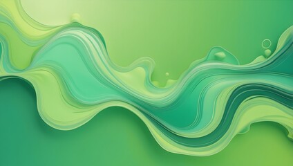 Amorphe Formen - Design Grafik Hintergrund - Limettengrün