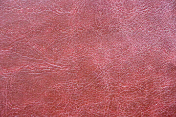 Fototapeta premium Background, texture of brown leather old material with embossed and patterned vintage eco style