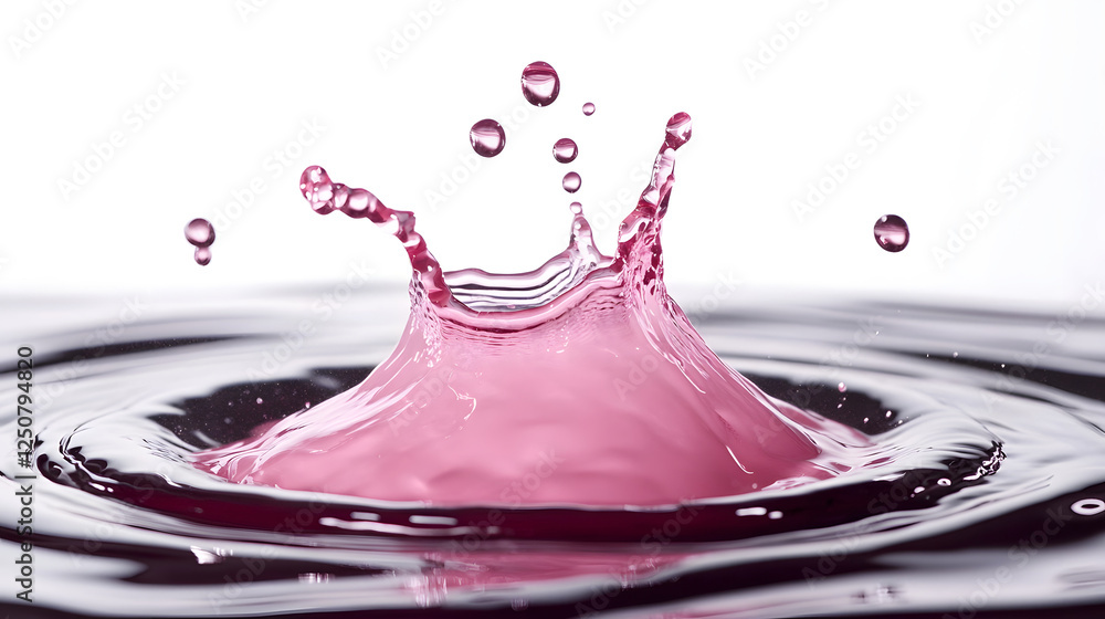 Aufkleber Vibrant and Dynamic Abstract Photography Featuring Colorful Water Splash Droplets and Fluid Motion  Refreshing and Energetic Visual Representation of Liquid Dynamics