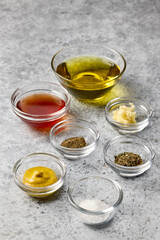 various salad dressing ingredients