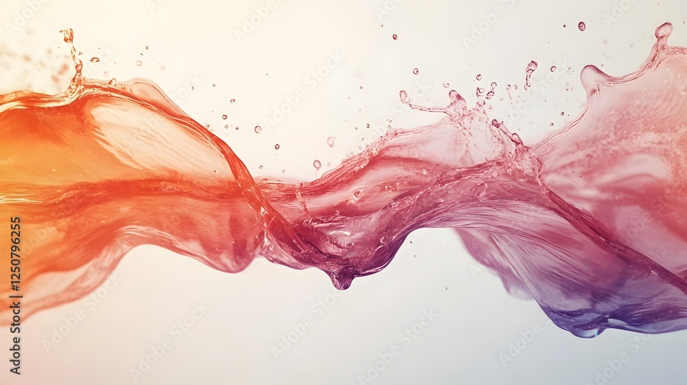 Leinwandbilder vibrant dynamic explosion of colorful abstract paints blending swirling and flowing in a captivating