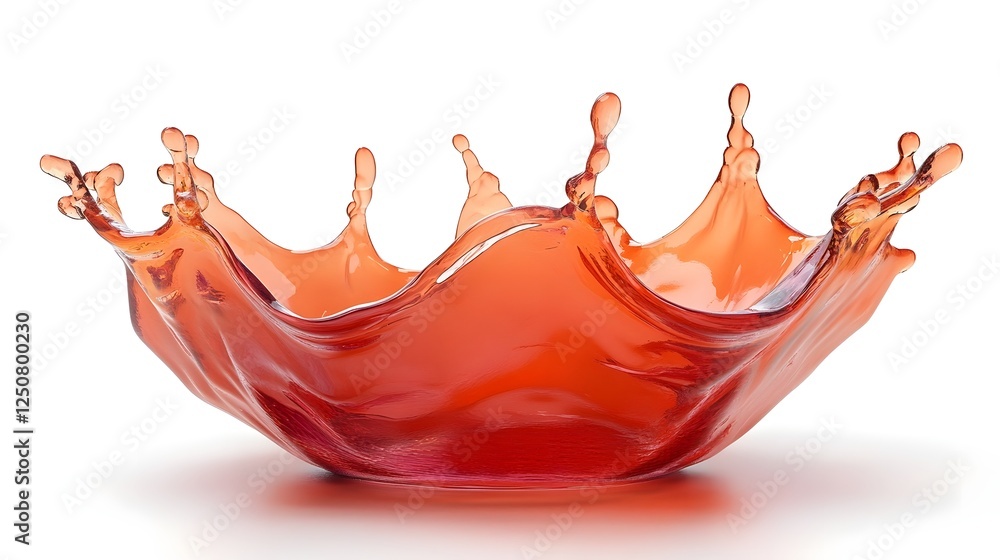 Leinwandbilder vibrant liquid splash dynamics with expressive curves and waves abstract digital of fluid motion col