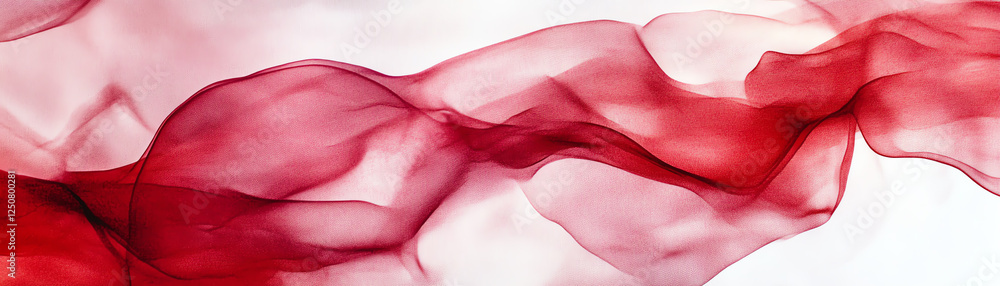 Aufkleber a mesmerizing abstract design featuring flowing red and white waves. ideal for backgrounds, digital 