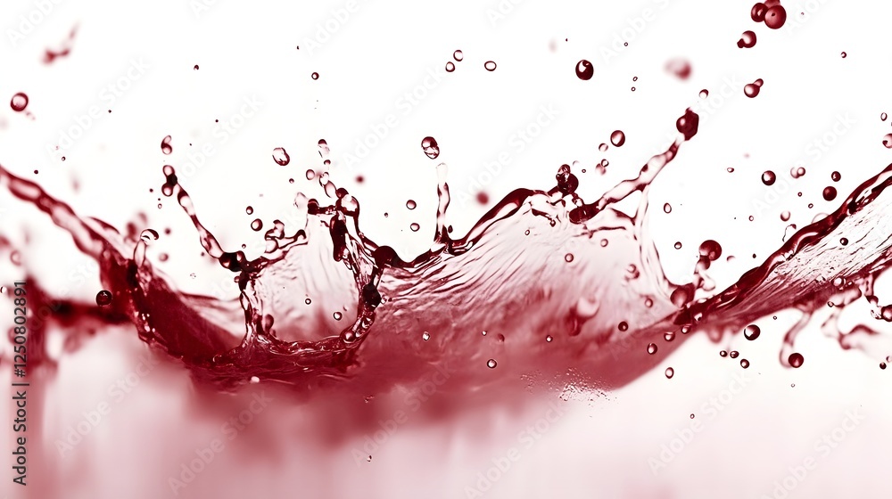 Fototapete vibrant red liquid splash with dynamic flowing energy and abstract movement the image features a viv