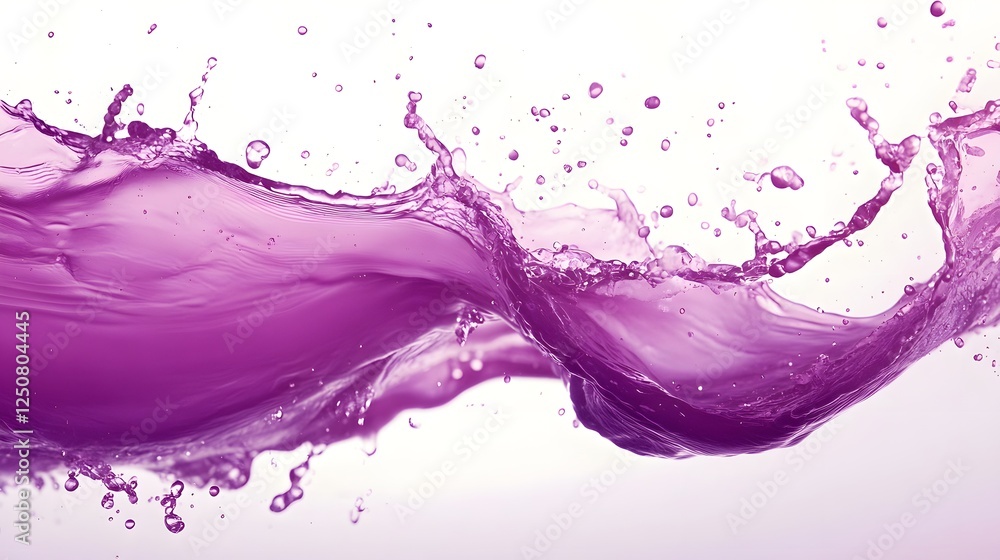 Aufkleber vibrant splash of purple and pink liquid in dynamic swirling motion creating an mesmerizing visual e
