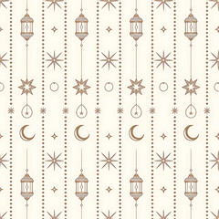 Seamless islamic arabic pattern for ramadan wallpaper and islamic background