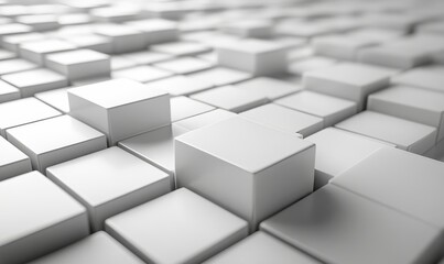 3D Abstract Simple Background, Generative AI