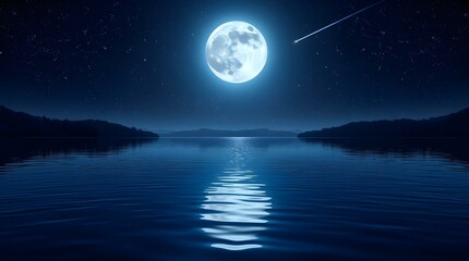 moon over water