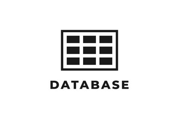 database icon computer cpu data storage massive